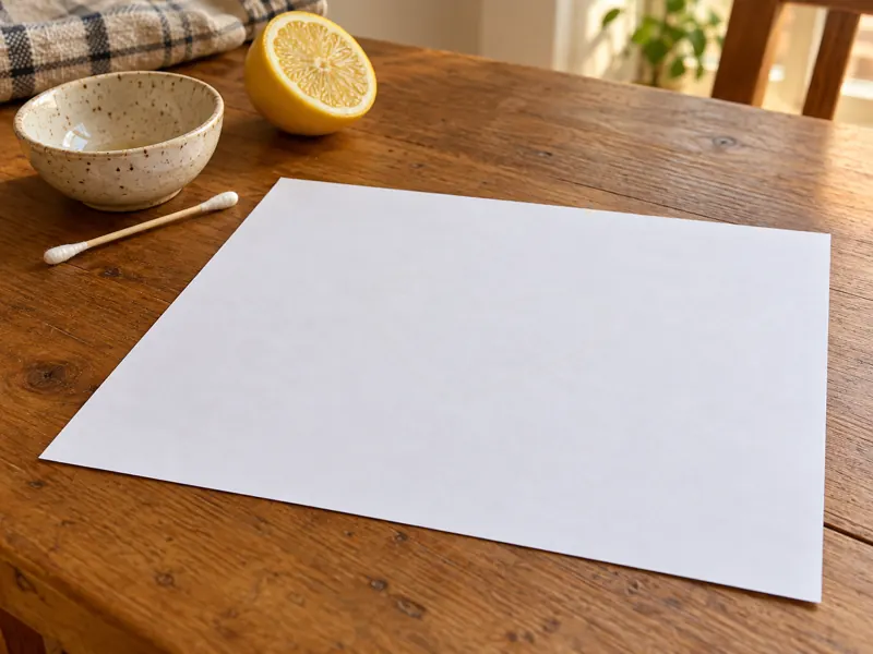 Das beschriebene Blatt vollständig trocknen lassen